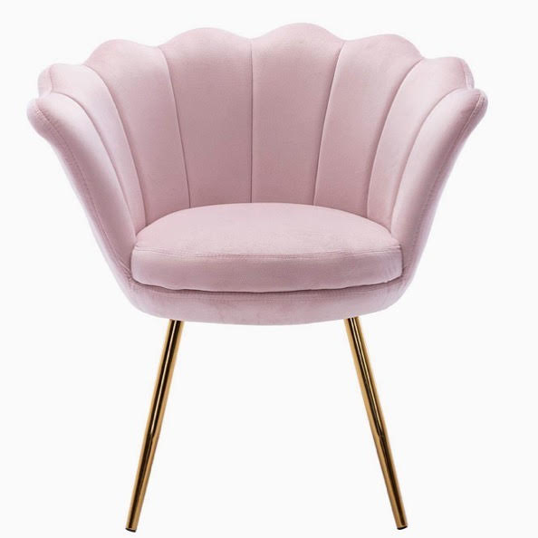 pink velvet chair rental